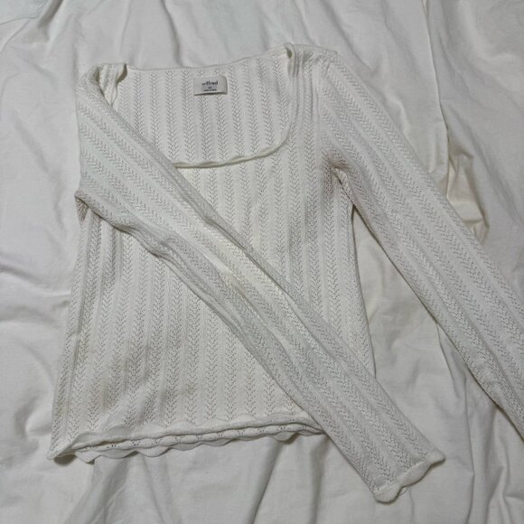 Aritzia Wilfred Parcel Sweater. Pointelle XS - Picture 3 of 3